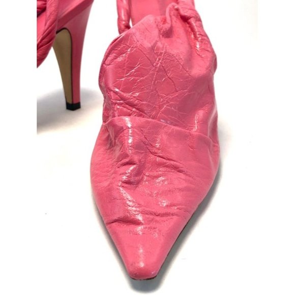 BOTTEGA VENETA Pink Twist The Patent Leather Slingback Pumps Size EU:38.5 - Picture 12 of 12